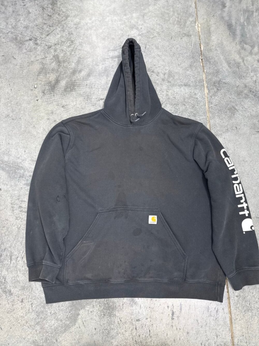 Carhartt Hoodie with Sleeve Logo – Women's Used Clothing
